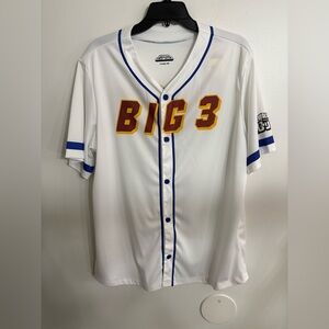 My Hero Academia Big 3 Togata 1000000 Button Up Baseball Jersey Size Medium NWT
